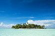 Uninhabited island in the Pacific