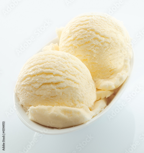 Photo: Scoops of creamy vanilla icecream Scoops of creamy vanilla icecream