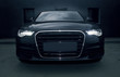 black powerful sports car