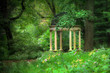 Photo: Vintage style garden gazebo in the woods Vintage style garden gazebo in the woods