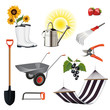 gardening icon set