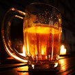 beer in dark