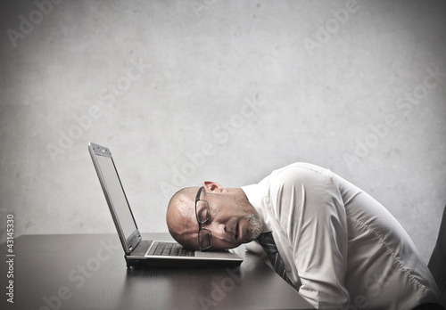 Photo: Tired businessman Tired businessman