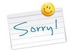 Zettel Sorry