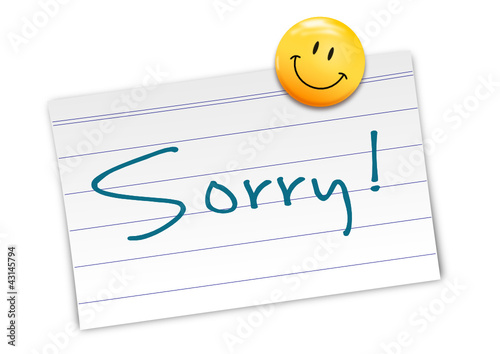 Vektor: Zettel Sorry Zettel Sorry