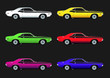 Vektor: Muscle car color Muscle car color