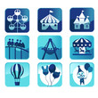 Vector: Theme park icons Theme park icons