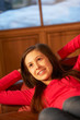 Teenage Girl Relaxing On Sofa
