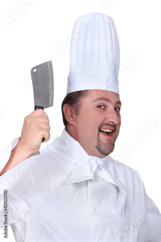 Photo: cook with knife cook with knife