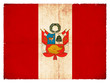 Grunge-Flagge Peru