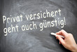 Privat versichert geht auch günstig