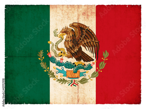 Photo: Grunge-Flagge Mexiko Grunge-Flagge Mexiko
