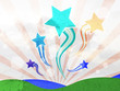 Spread star ,Abstract vintage background