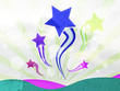 Spread star ,Abstract vintage background