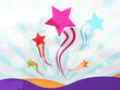 Spread star ,Abstract vintage background