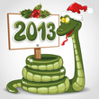 Vector: Christmas snake Christmas snake