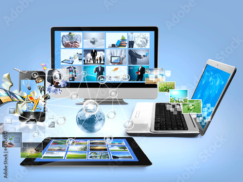 Foto: computers and mobile phone computers and mobile phone