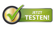 Jetzt testen! Button-Label