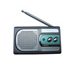 antique radio with vintage style