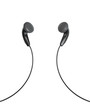 Earphones on a white background
