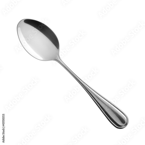 Photo: spoon on white background spoon on white background