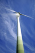 Windenergieanlage in Bewegung
