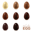 Chocolate eggs set