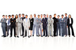 Business people standing up