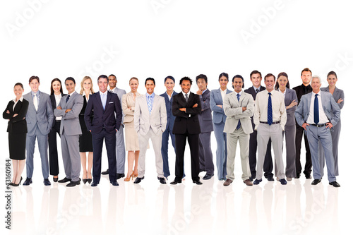 Photo: Business people standing up Business people standing up