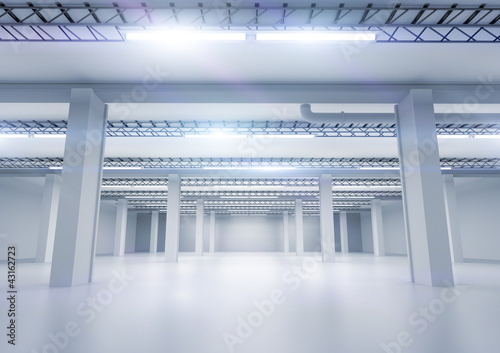 Illustration: Clean Industrial Warehouse Clean Industrial Warehouse
