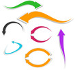 COLOR ARROWS STICKER SET