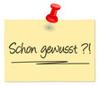 Zettel - schon gewusst