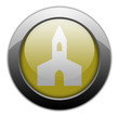 Yellow Metallic Orb Button "Chapel"
