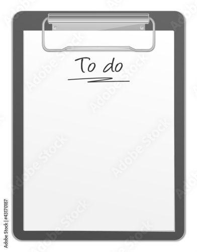 Vector: Klemmbrett Todo Liste Klemmbrett Todo Liste