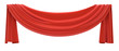 Red drapery.