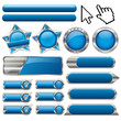 blue button-set