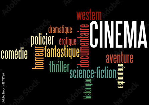Vector: Nuage de Mots : Cinéma Nuage de Mots : Cinéma