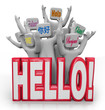 Hello People Greeting in Different International Languages