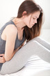 Young woman in pain