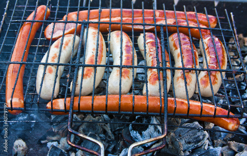Photo: Grilled sausages Grilled sausages