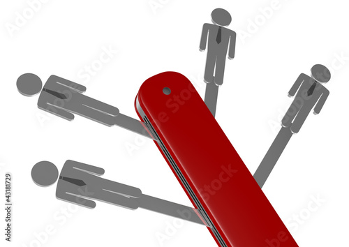 Illustration: concept of teamwork concept of teamwork