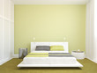 Modern bedroom interior.