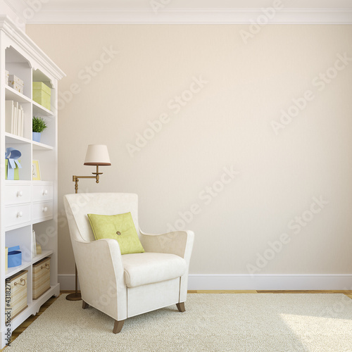 Ilustración: Modern interior. Modern interior.