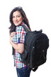 Girl preparing to travel for vacation