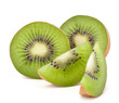 Kiwi fruit sliced segments