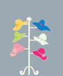 Hats on the stand