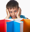 boy hid for bright pages of the book