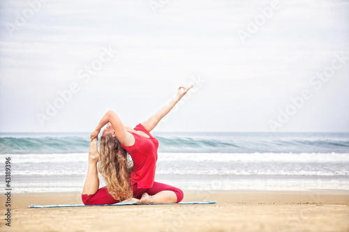 Photo: Yoga on the beach Yoga on the beach