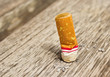 Cigarette on the floor