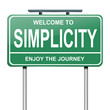 Simplicity concept.
